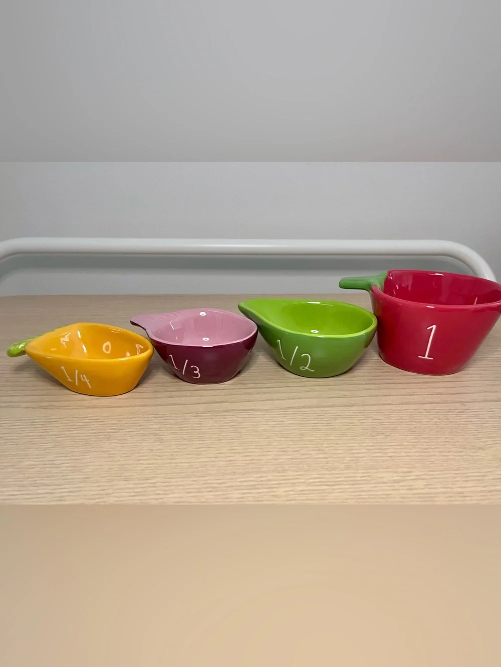 Rae Dunn Vegetable Measuring Cups - Ceramic - Stacking - NWT